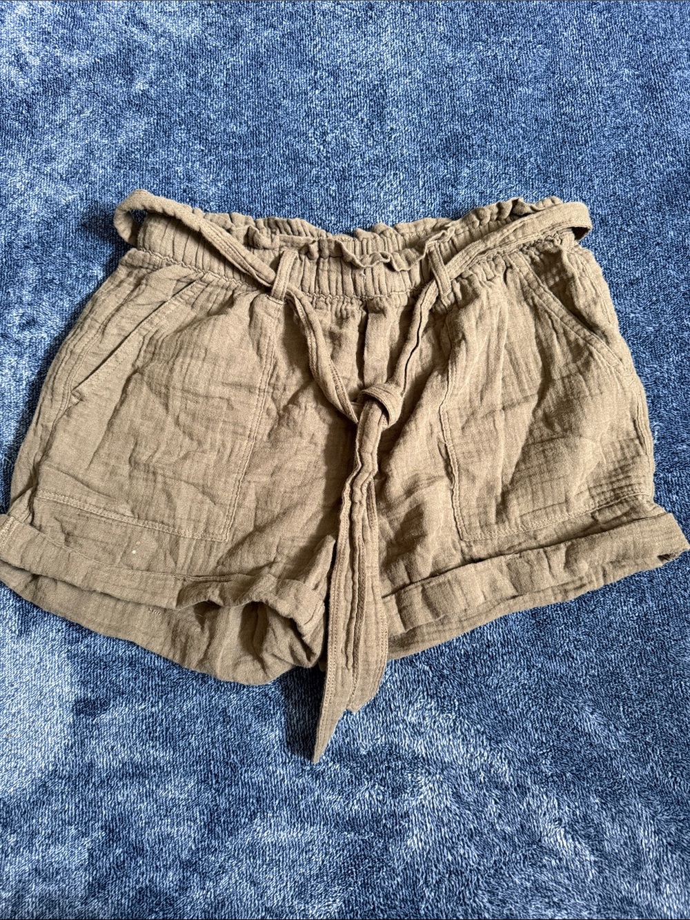 aerie High-Waist Tie Shorts